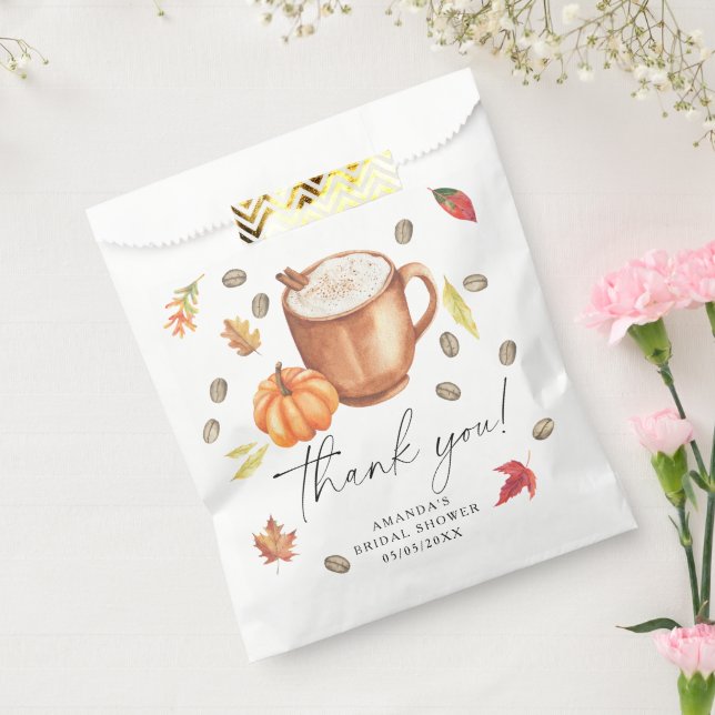 Bolsa De Papel Agradecimiento para despedida de soltera de café d (Sellado)