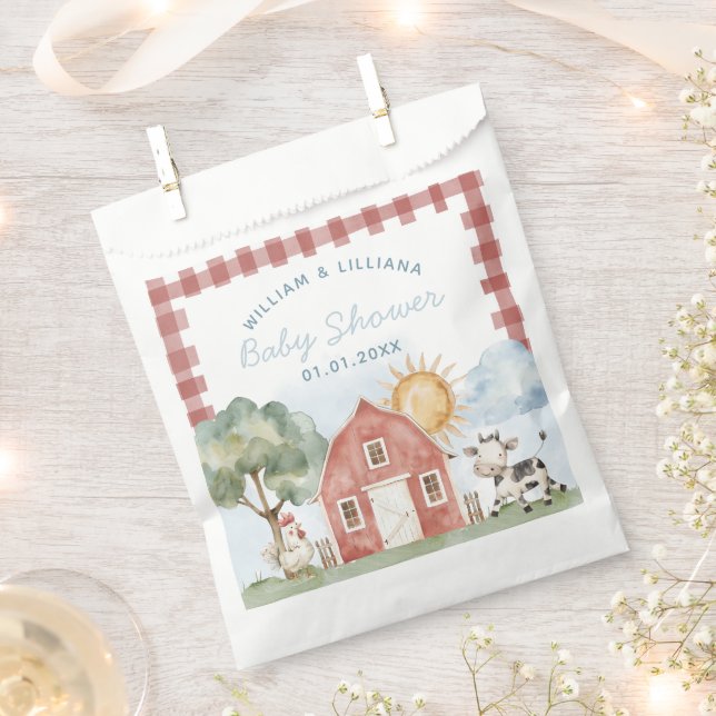 Bolsa De Papel Agravar Baby Shower Gracias (Cortado)