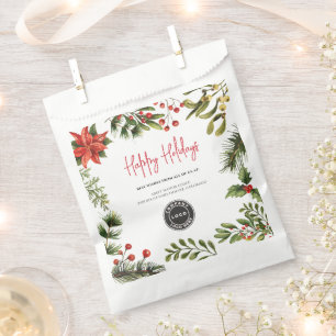 Bolsa De Papel Agregar logotipo de la empresa Navidad Fiestas Bay