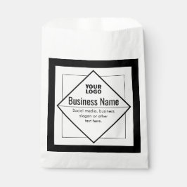 Bolsa De Papel Agregar su logotipo plantilla personalizable