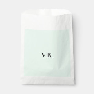 Bolsa De Papel Agregar texto de nombre monograma de color sólido 