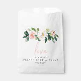Bolsa De Papel Airy Rubor Wedding Favor Bag El amor es dulce