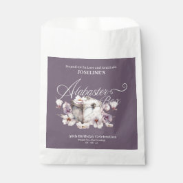 Bolsa De Papel Alabaster Box Purple Birday