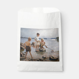 Bolsa De Papel Albert Edelfelt - Niños jugando en la costa