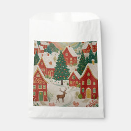 Bolsa De Papel Aldea de los navidades