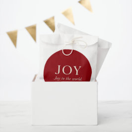 Bolsa De Papel ALEGRÍA | Salmo 98:4 | Regalo de Navidad