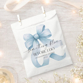 Bolsa De Papel Algo Azul Antes de Hacer Arco Azul para la Fiesta 