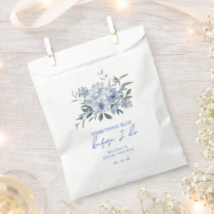 Bolsa De Papel Algo Azul Antes De Hacer Ducha De Novias Florales