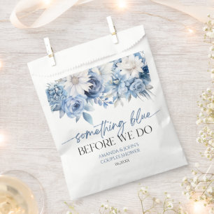Bolsa De Papel Algo Azul Antes de Hacer Regaderazo Floral de Pare