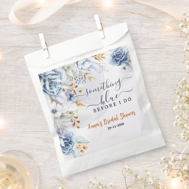 Bolsa De Papel Algo Azul Antes de la Fiesta de Despedida de Solte (Cortado)