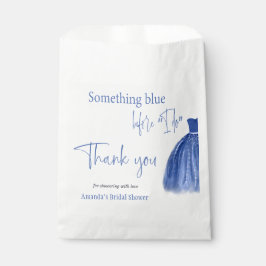 Bolsa De Papel Algo Azul Antes De Vestir La Ducha De Novias