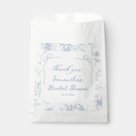 Bolsa De Papel Algo de ducha azul de novia gracias