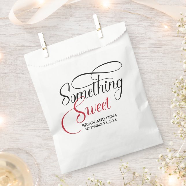 Bolsa De Papel Algo Dulce Personalizado (Cortado)