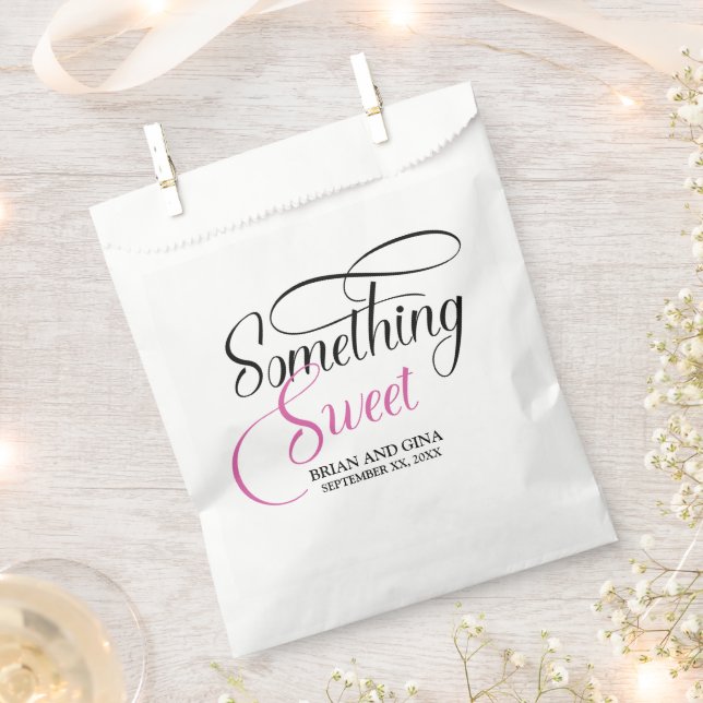 Bolsa De Papel Algo Dulce Personalizado (Cortado)
