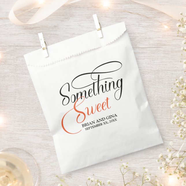 Bolsa De Papel Algo dulce personalizado (Cortado)