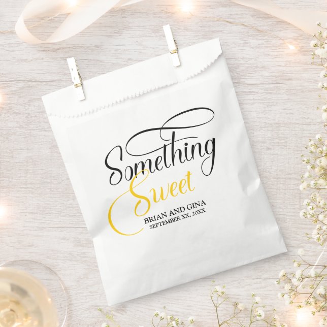 Bolsa De Papel Algo dulce personalizado (Cortado)