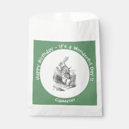 Bolsa De Papel Alicia en la fiesta de cumpleaños del Conejo Blanc