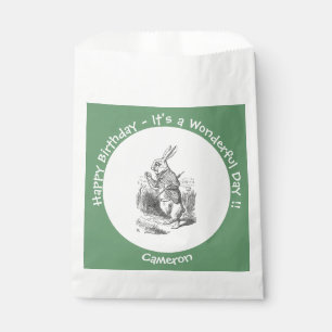 Bolsa De Papel Alicia en la fiesta de cumpleaños del Conejo Blanc