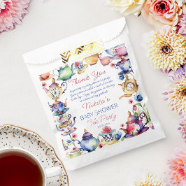 Bolsa De Papel Alicia en los favores de la fiesta del té para beb