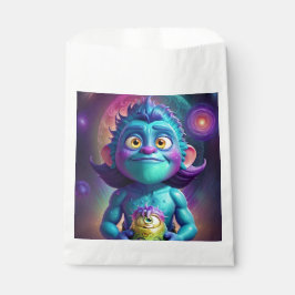 Bolsa De Papel Alien espacial y amigo