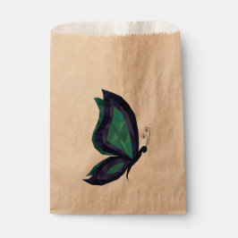 Bolsa De Papel Alitas de mariposa de alta tecnología en azul, geo