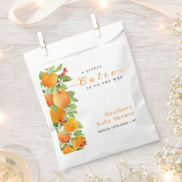 Bolsa De Papel Alittle Cutie Citrus Naranja Clementine Baby Showe