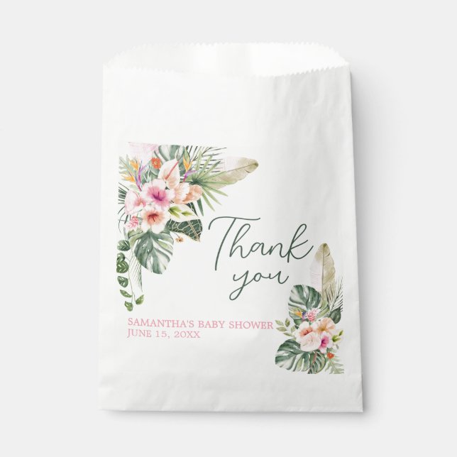 Bolsa De Papel Aloha Baby Shower (Anverso)