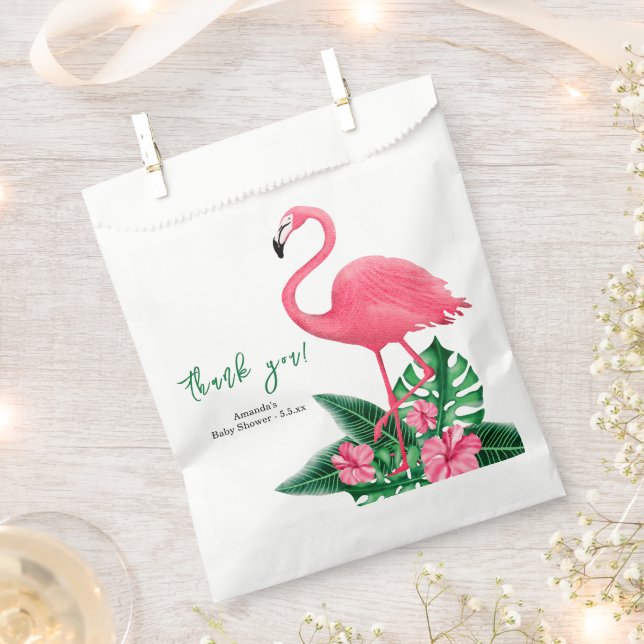 Bolsa De Papel Aloha Baby Shower Gracias (Cortado)