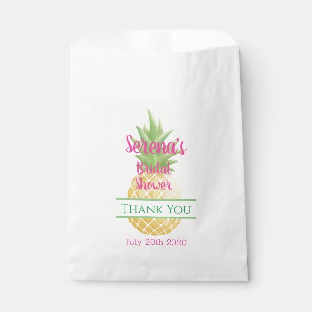 Bolsa De Papel Aloha Bride Pineapple (Anverso)