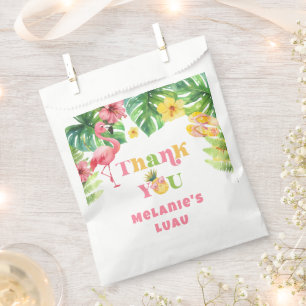 Bolsa De Papel Aloha chica verano Tropical cumpleaños Luau Gracia