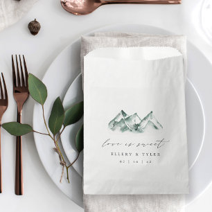 Bolsa De Papel Altiplano   boda de montaña "El amor es dulce"