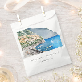 Bolsa De Papel Amalfi Coast Boda de Paisaje Acuático de Italia