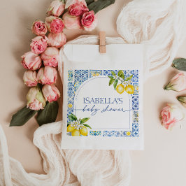 Bolsa De Papel Amalfi Coast Lemon Mediterranean Baby Shower
