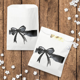 Bolsa De Papel Amarrando El Nudo Color De Agua Negro Se Amarra El