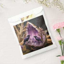 Bolsa De Papel Amethyst Crystal - Crows Blackbird Ravens