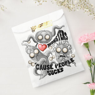 Bolsa De Papel Amo a los monstruos porque la gente se acosa