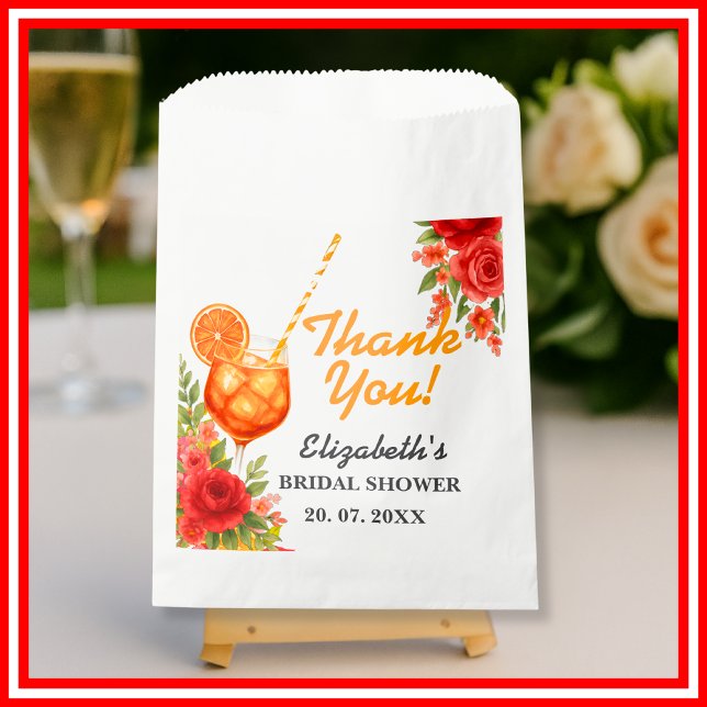 Bolsa De Papel Amor a Primera Spritz | Despedida de Soltera Chic  (Subido por el creador)