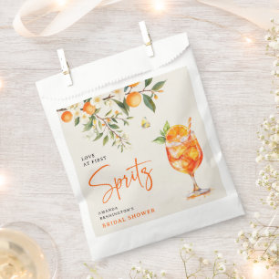 Bolsa De Papel Amor Elegante en el Primer Spritz' Desayuno de Des