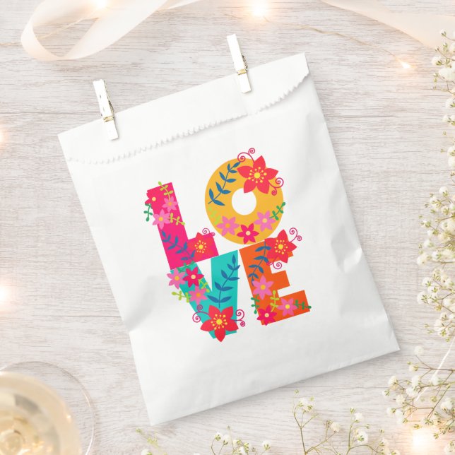 Bolsa De Papel Amor en arco iris (Cortado)