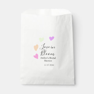 Bolsa De Papel Amor en flor corazón colorido nombre de la ducha n