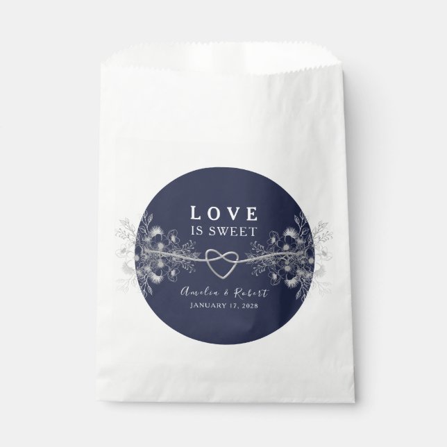 Bolsa De Papel Amor es Dulce Boda (Anverso)