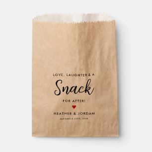 Bolsa De Papel Amor, Risa un Snack para Después de la Comida Lige