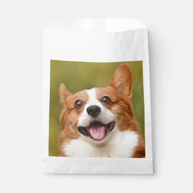 Bolsa De Papel Añadir foto de perro personalizada (Anverso)
