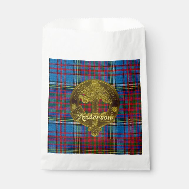 Bolsa De Papel Anderson Clan Tartan Favor Bags (Anverso)