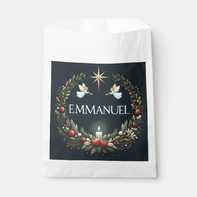Bolsa De Papel Ángeles Navidades de Emmanuel (Anverso)