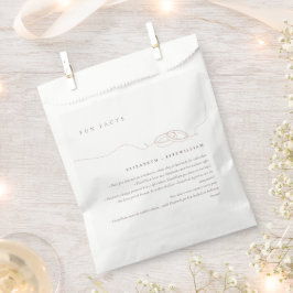 Bolsa De Papel Anillos Bodas simples | Rubor Pink Boda Fun Fact