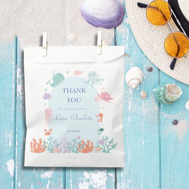 Bolsa De Papel Animadas criaturas acuáticas submarinas del mar de (Subido por el creador)