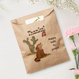 Bolsa De Papel Animal del desierto Wild West Cowgirl