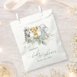 Bolsa De Papel Animales de la jungla, Safari, Salvaje, Baby Showe