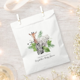 Bolsa De Papel Animales de la selva Zoo | Shower de bebé